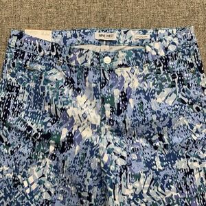 Nine‎ West Women's NWT Chrystie Capri Pants Blue Denim Stretch Relaxed Sz 12
